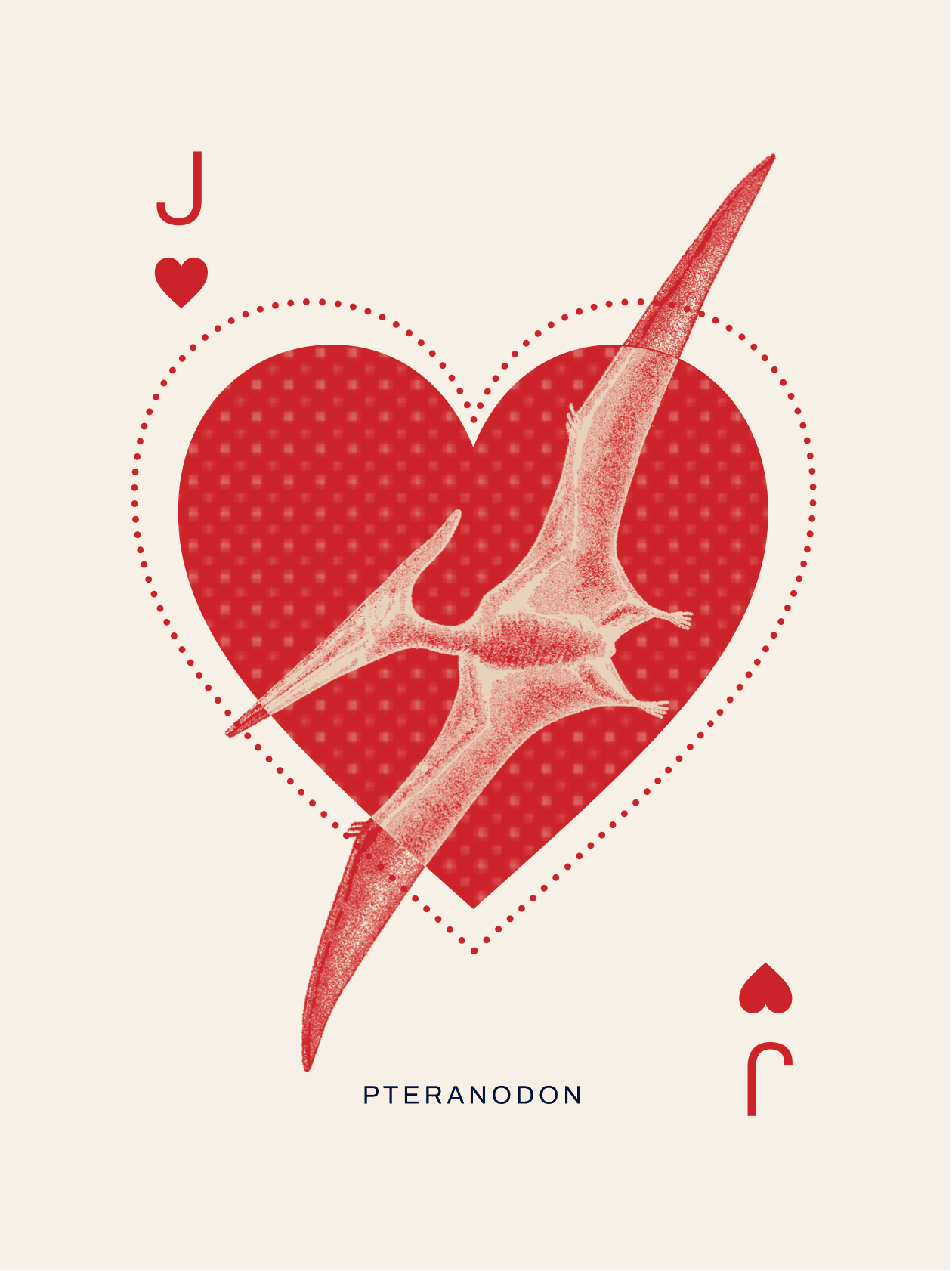 An artist-designed playing card
